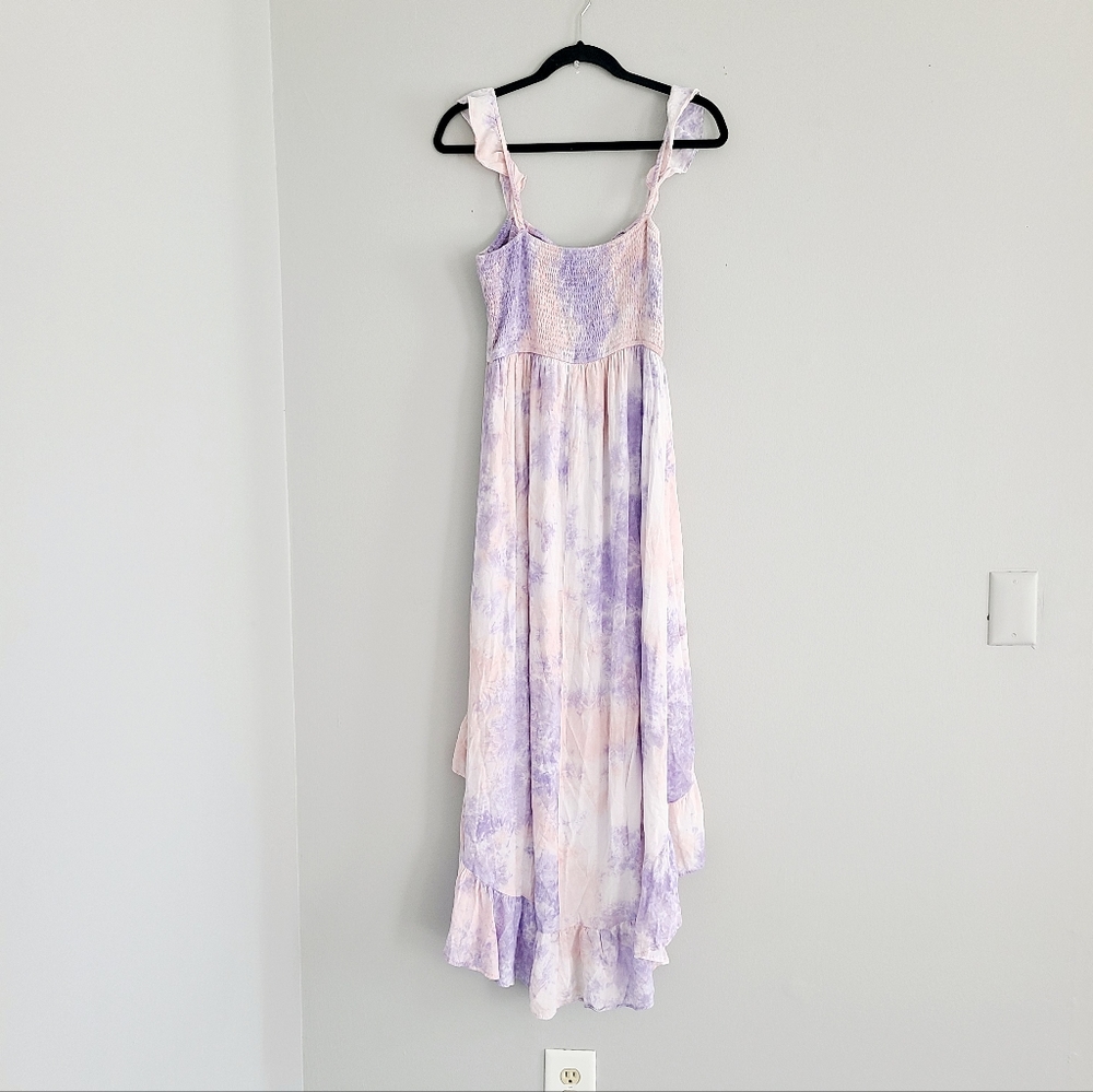 Storia Purple and White Maxi Dress - Picture 2 of 4